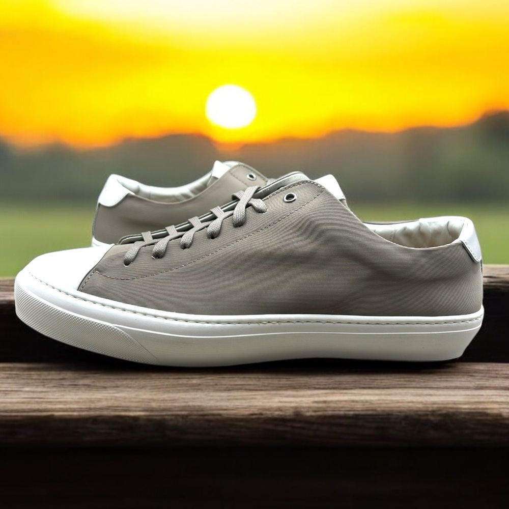 NEW MSRP $228 Good Man Legacy Lo Top Sneakers-Army Green Nylon Canvas - Size 14